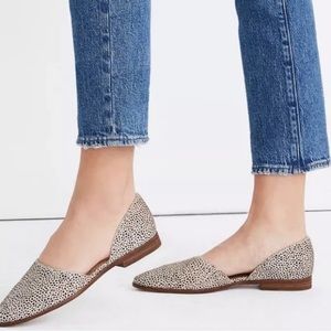 Madewell the Marisa d’Orsay flat in Spotted Calf Hair Genuine Leather Size 10